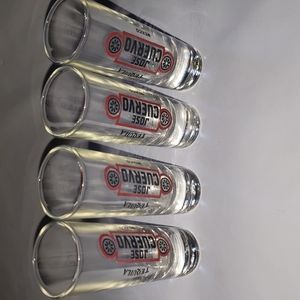 Set of 4 Jose Cuervo Tequila Mexico Shot Glasses